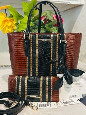 Brahmin Cognac Vineyard Harrison and Ady Wallet